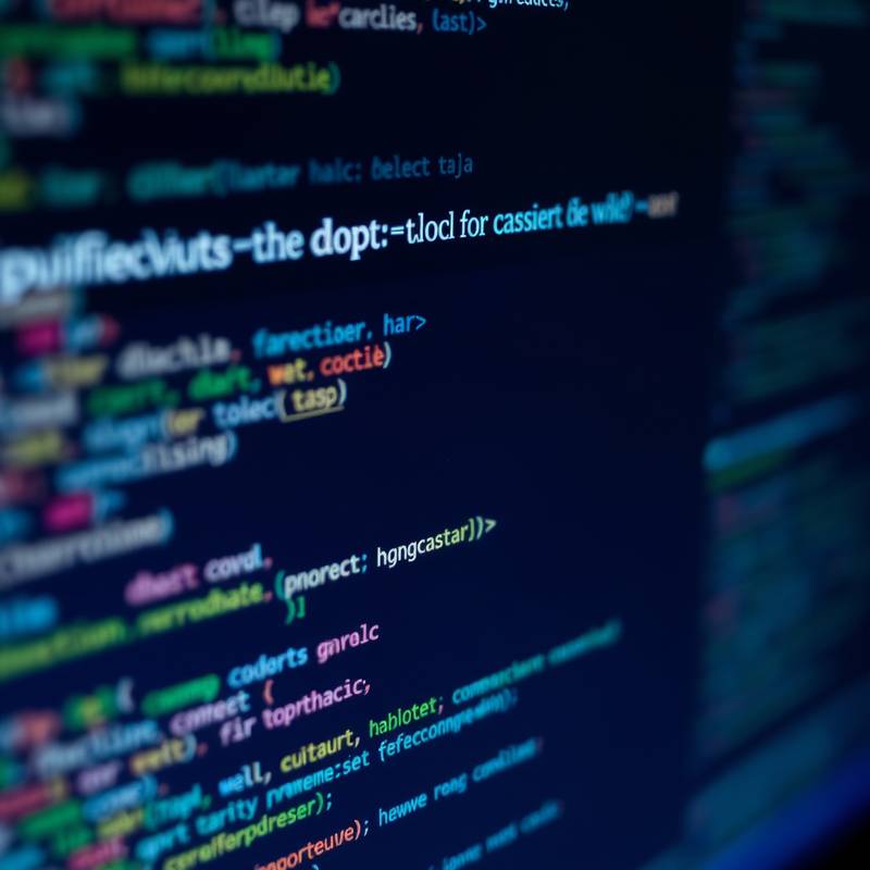 Close-up of a computer screen with website code, representing cookies